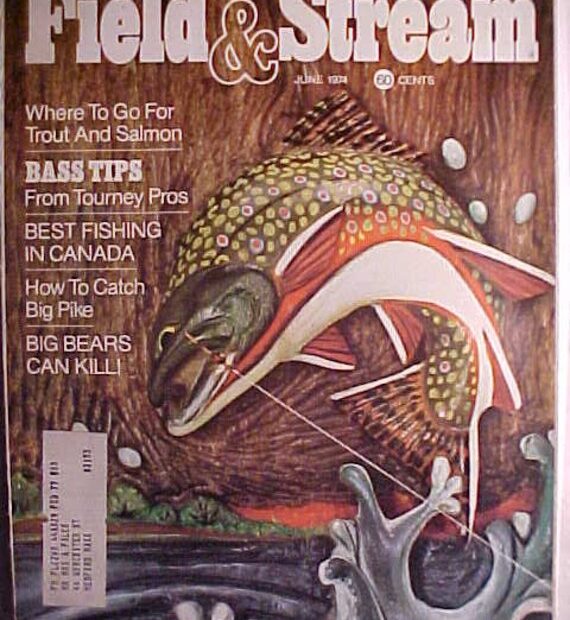 June 1974 Field & Stream Magazine With The Cover Art By - Etsy