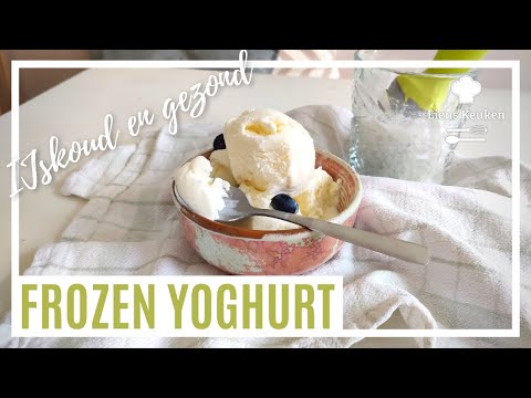 Yoghurt ijs met ijsmachine | FROZEN YOGHURT | 2 ingrediënten
