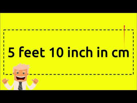 5 feet 10 inch in cm