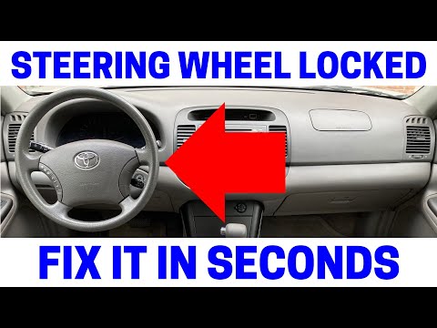 Steering Wheel & Ignition Key Won't Turn - EASY FIX!