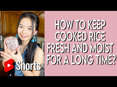 How to keep cooked rice FRESH and MOIST for long | #Shorts